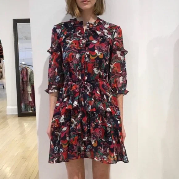 SALONI Printed Tilly Ruffle Dress - Picture 5 of 10